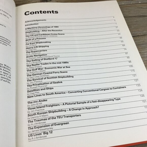 Janes Merchant Shipping Review Hardcover 1985 A.J. Ambrose Third Year Issue - Picture 6 of 11